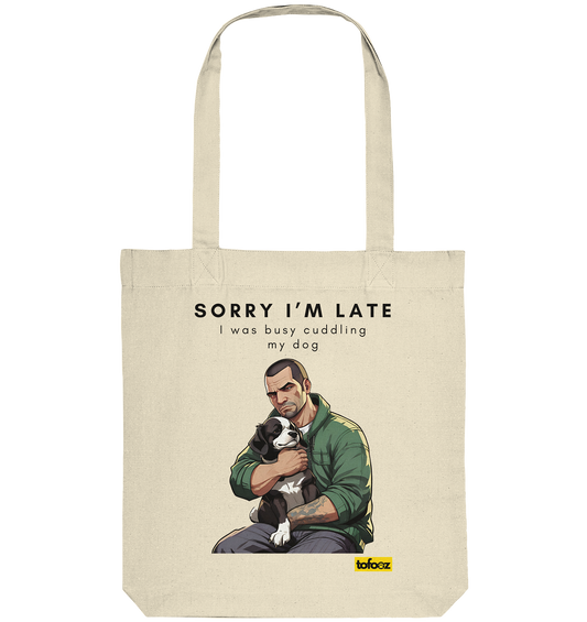 Sorry I'm Late Gamer Style Collection - Organic Tote-Bag