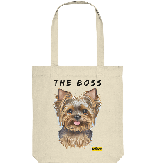 The Boss - Yorkshire Terrier - Organic Tote Bag