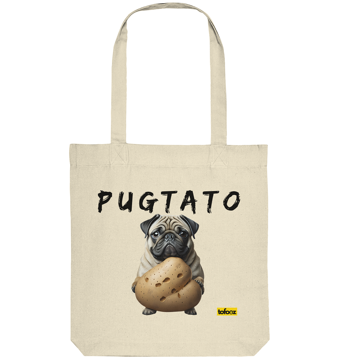 Pugtato - Pug - Organic Tote Bag