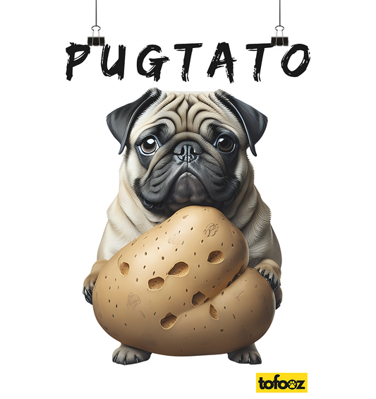 Pugtato - Pug  - Poster A2