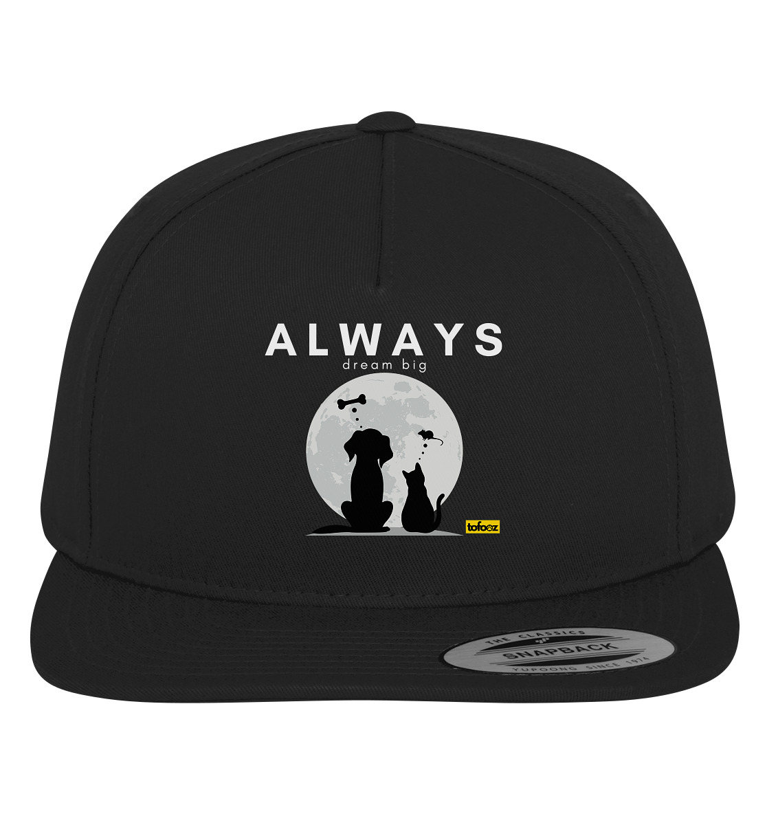 Always Dream Big - Cat and Dog  - Premium Snapback