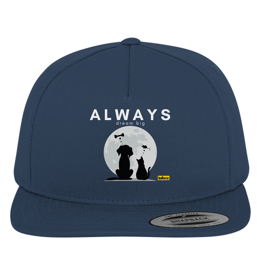 Always Dream Big - Cat and Dog  - Premium Snapback