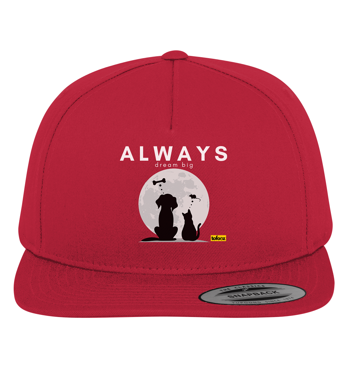 Always Dream Big - Cat and Dog  - Premium Snapback