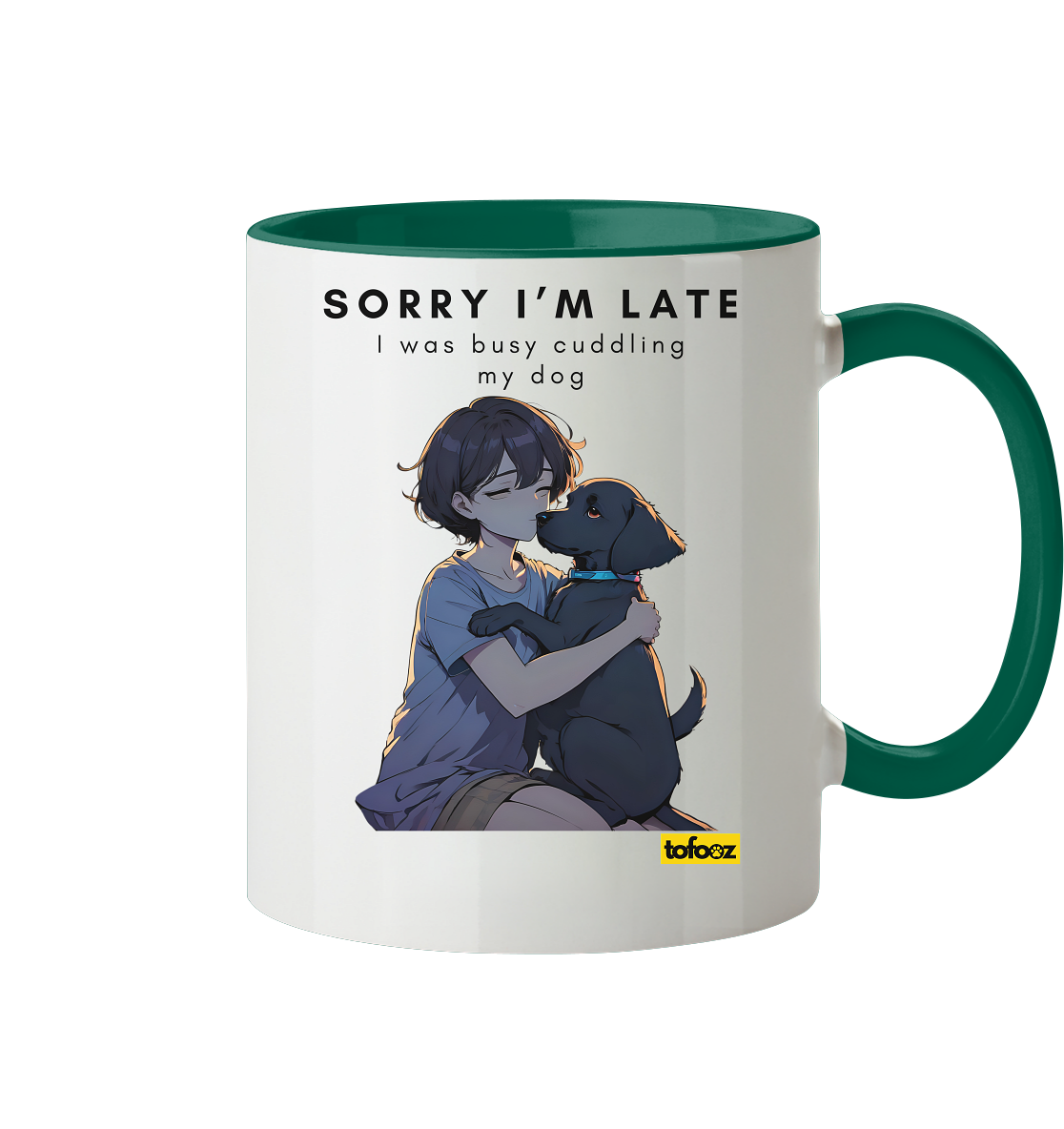 Sorry I'm Late Collection - Two-Tone Mug