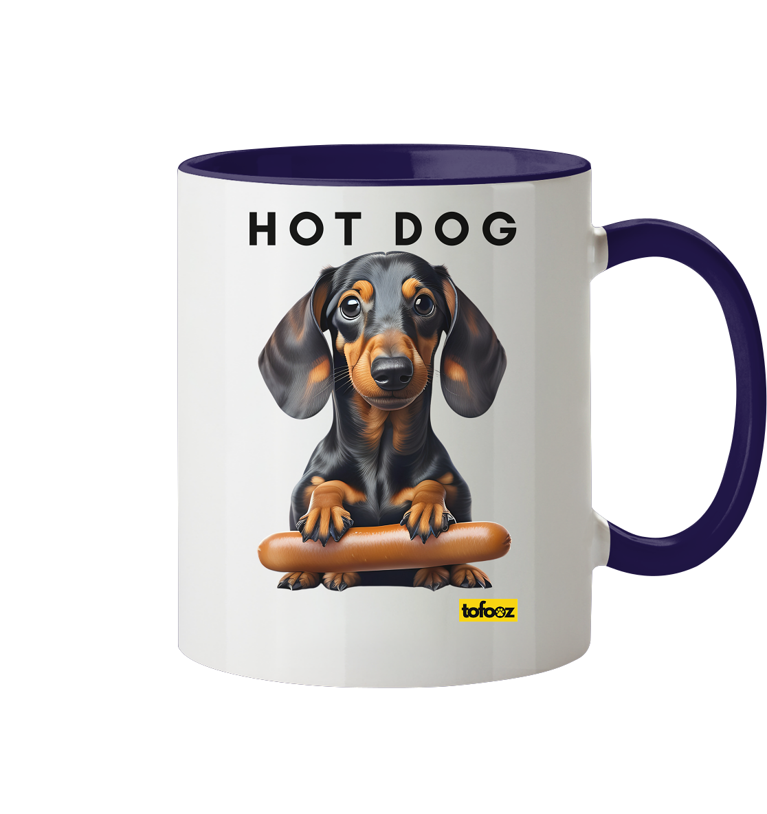 Hot Dog - Dachshund  - Two Tone Mug