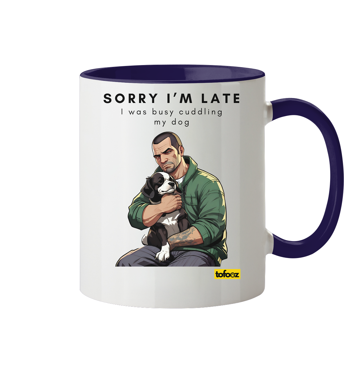 Sorry I'm Late Gamer Style Collection - Two-Tone Mug