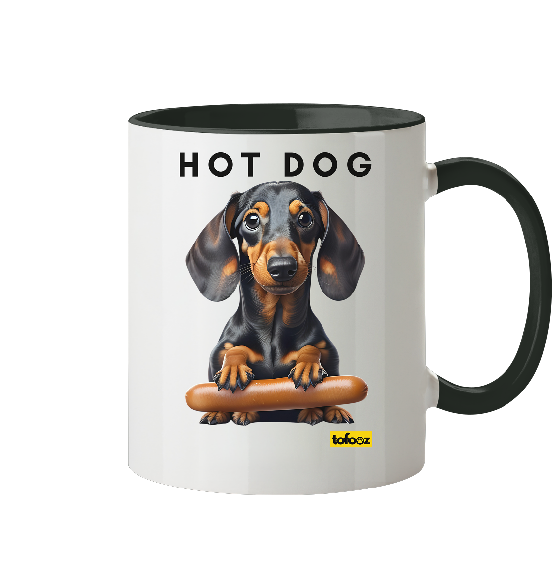 Hot Dog - Dachshund  - Two Tone Mug