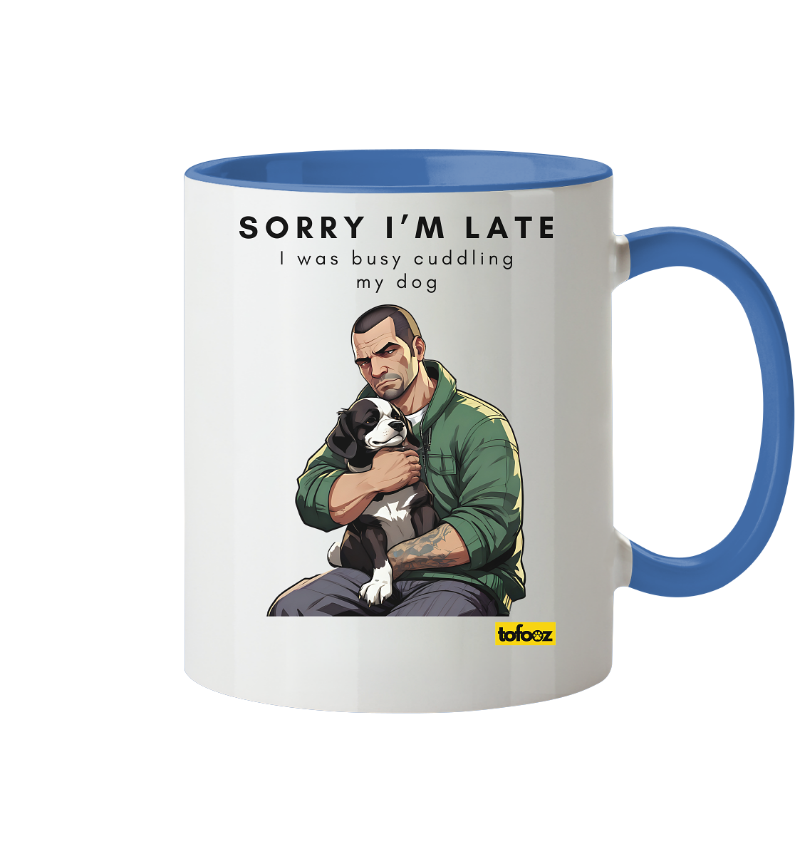 Sorry I'm Late Gamer Style Collection - Two-Tone Mug