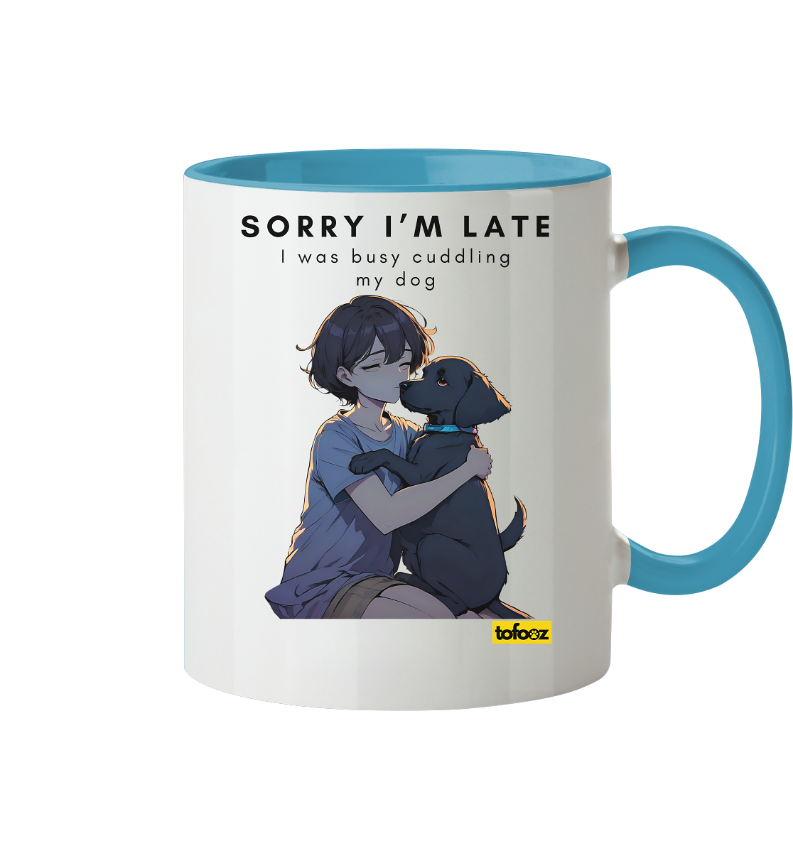 Sorry I'm Late Collection - Two-Tone Mug