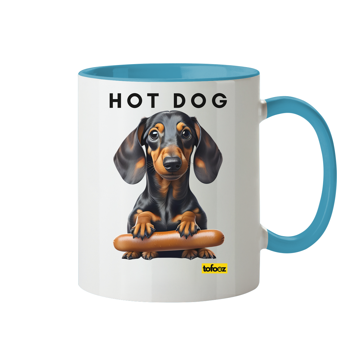 Hot Dog - Dachshund  - Two Tone Mug