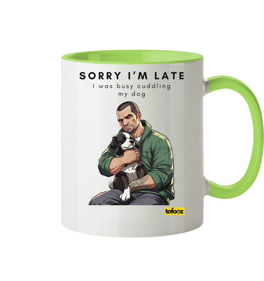 Sorry I'm Late Gamer Style Collection - Two-Tone Mug