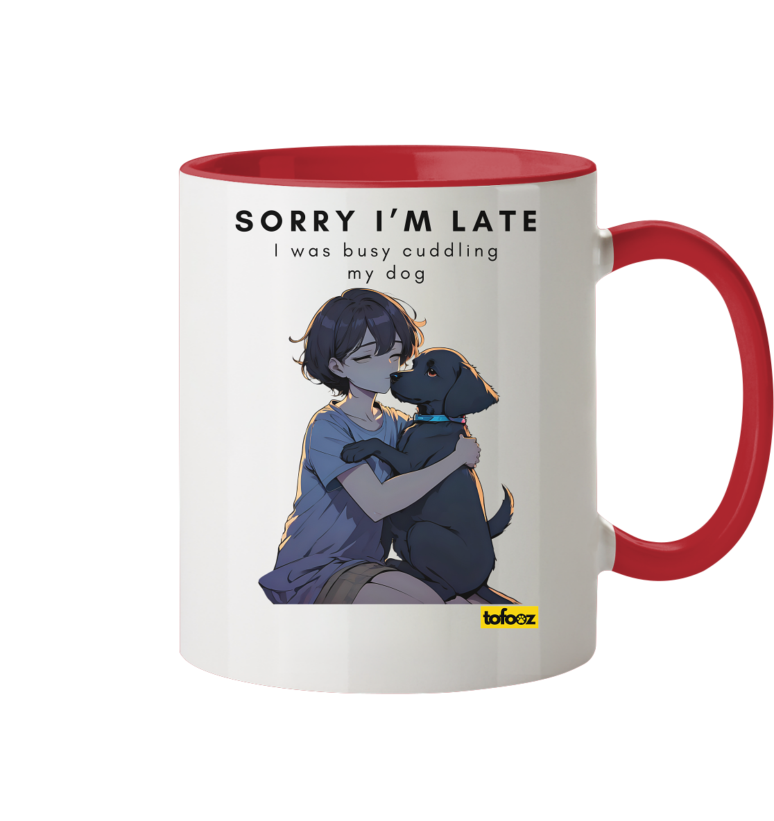 Sorry I'm Late Collection - Two-Tone Mug