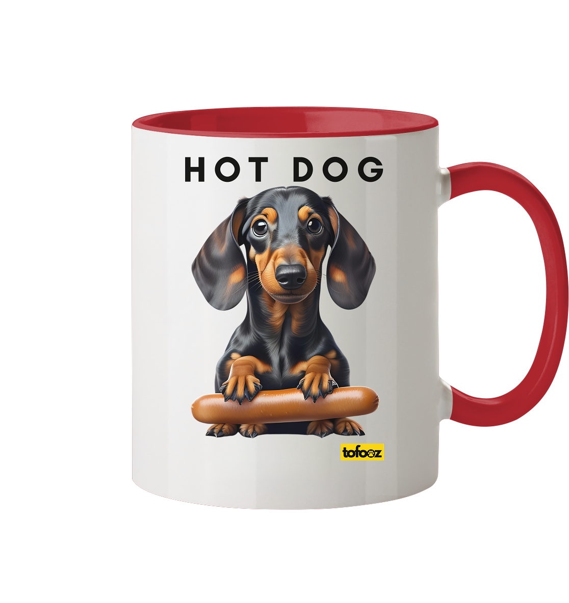 Hot Dog - Dachshund  - Two Tone Mug