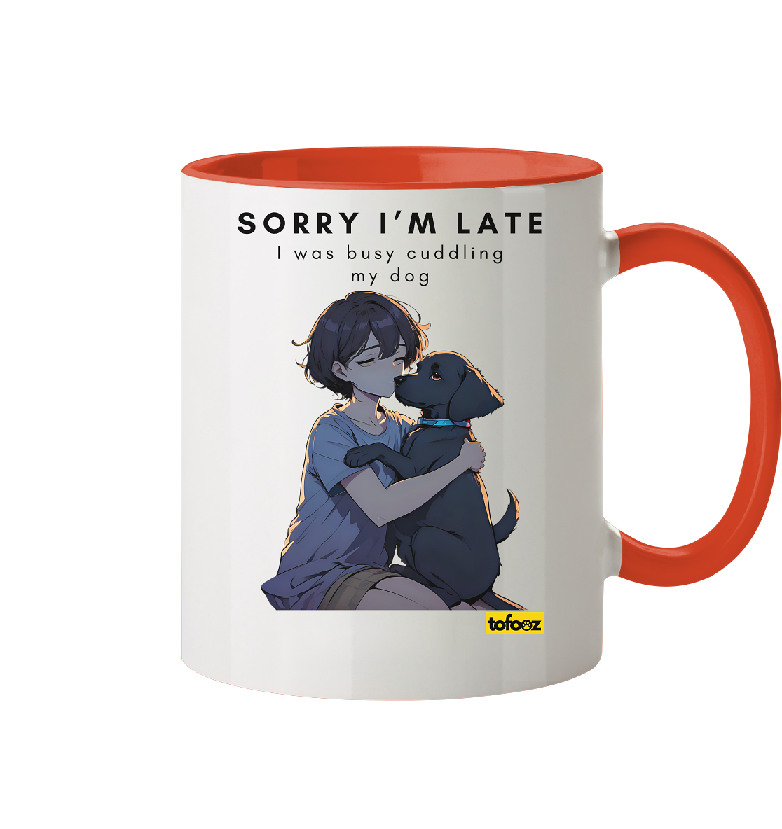 Sorry I'm Late Collection - Two-Tone Mug