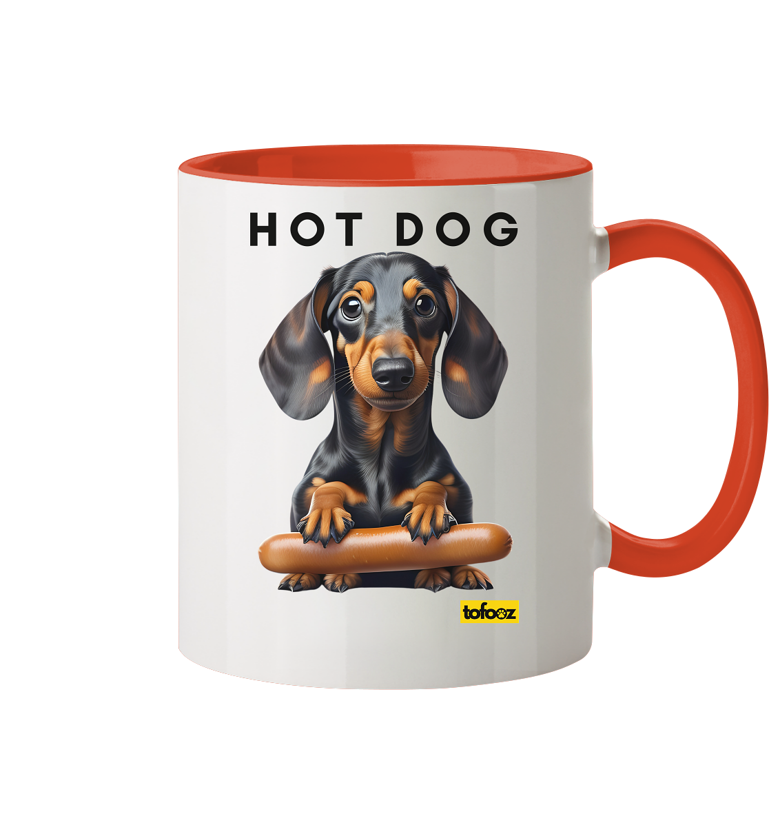 Hot Dog - Dachshund  - Two Tone Mug