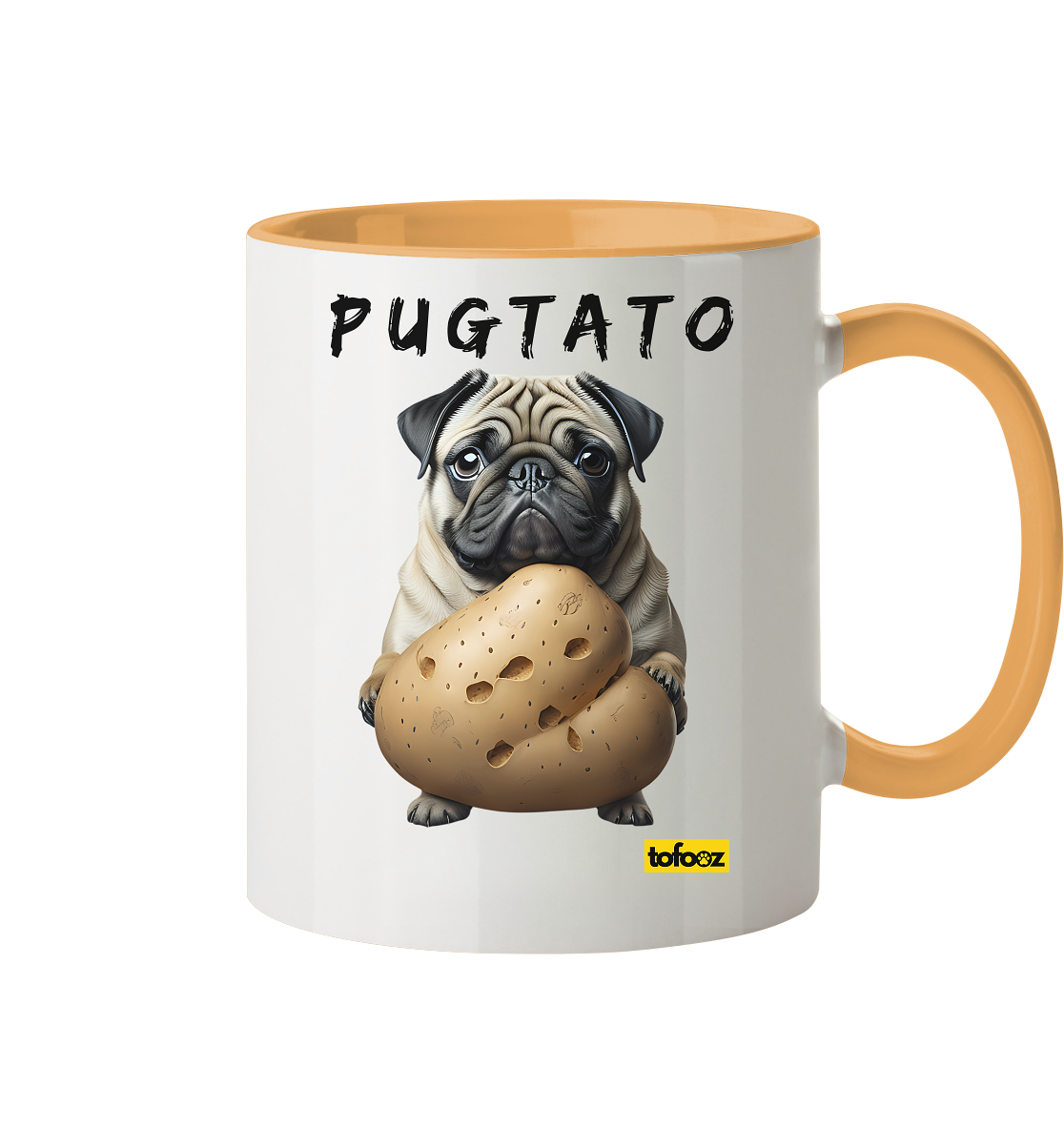 Pugtato - Pug - Two-Tone Mug