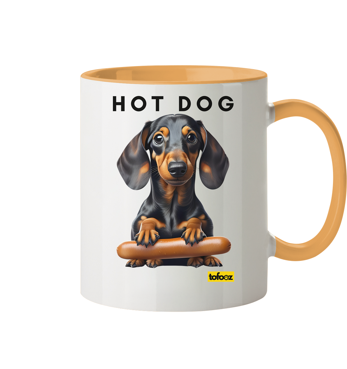 Hot Dog - Dachshund  - Two Tone Mug