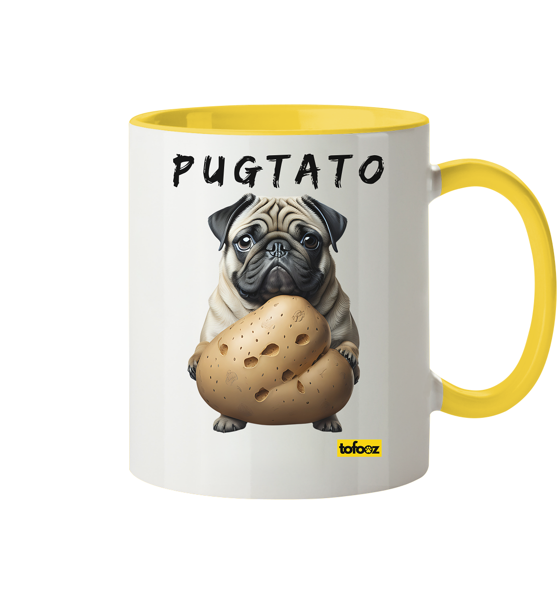 Pugtato - Pug - Two-Tone Mug