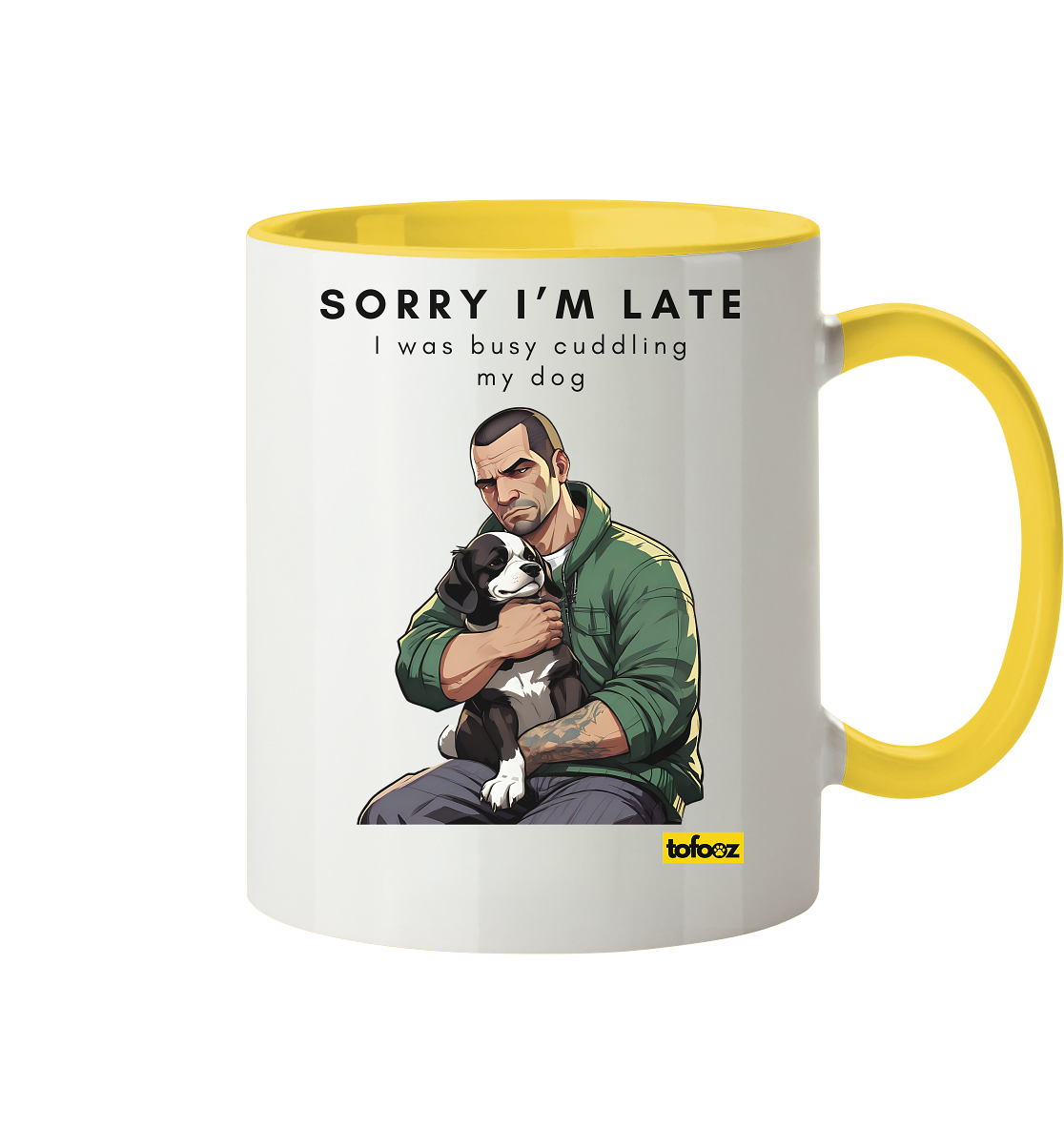 Sorry I'm Late Gamer Style Collection - Two-Tone Mug