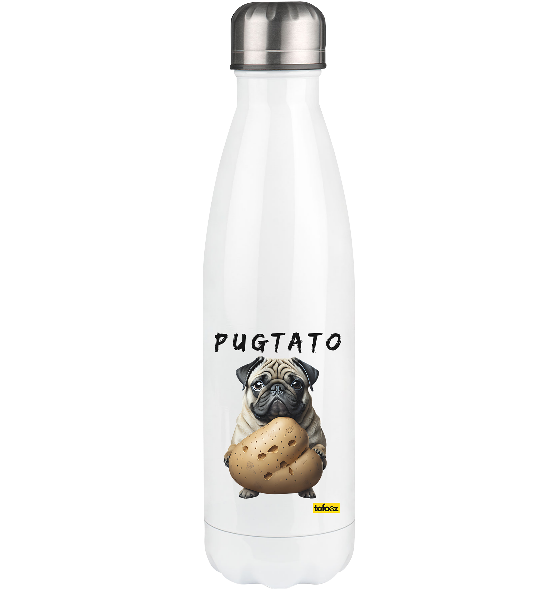 Pugtato - Pug  - Stainless Steel Thermal Bottle 500ml