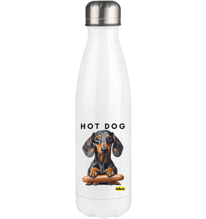 Hot Dog - Dachshund  - Stainless Steel Thermal Bottle 500ml